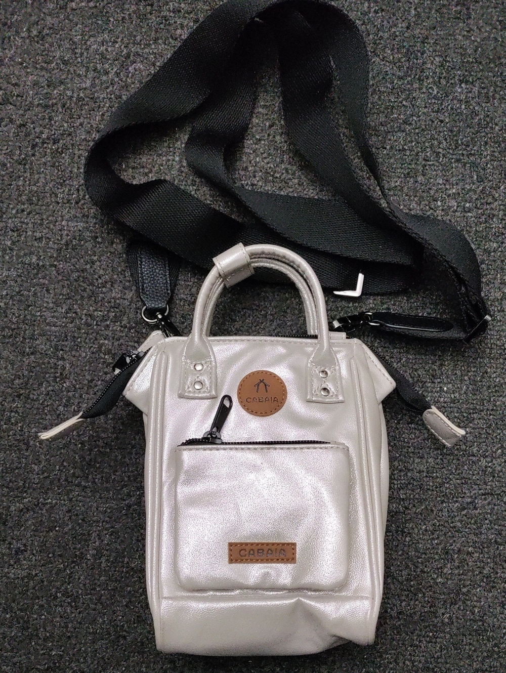 Shimmery Pearl Crossbody Mini Bag